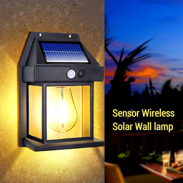 Solar Motion Sensor Wall Light With IP65 Waterproof