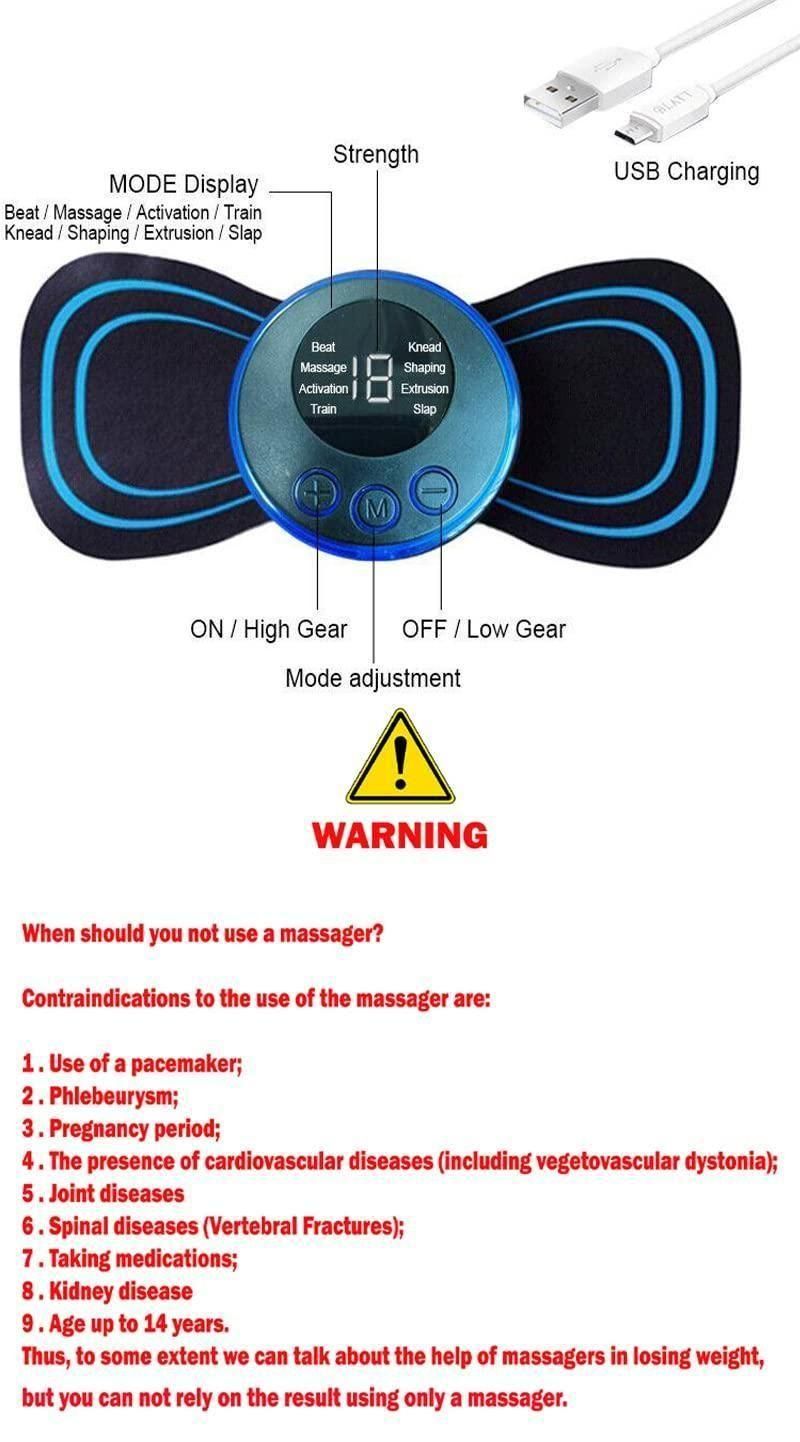 Mini Massager With 8 Modes And 19 Strength Levels