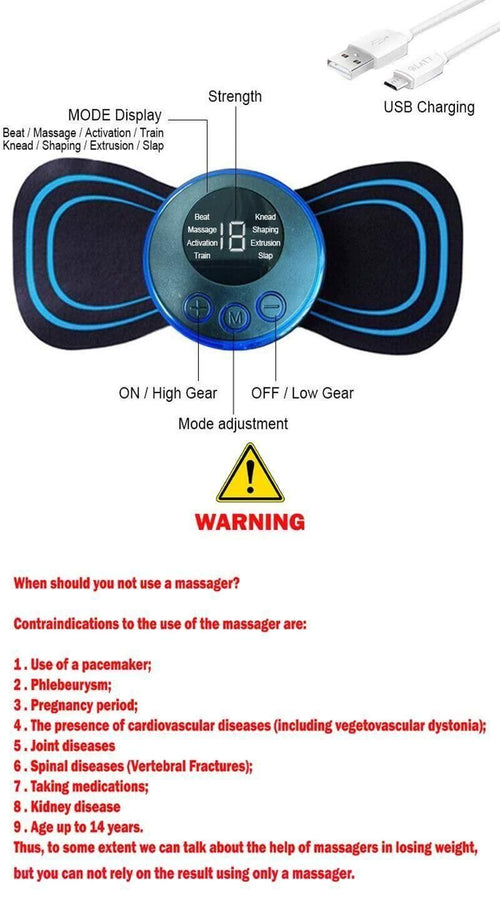 Mini Massager With 8 Modes And 19 Strength Levels