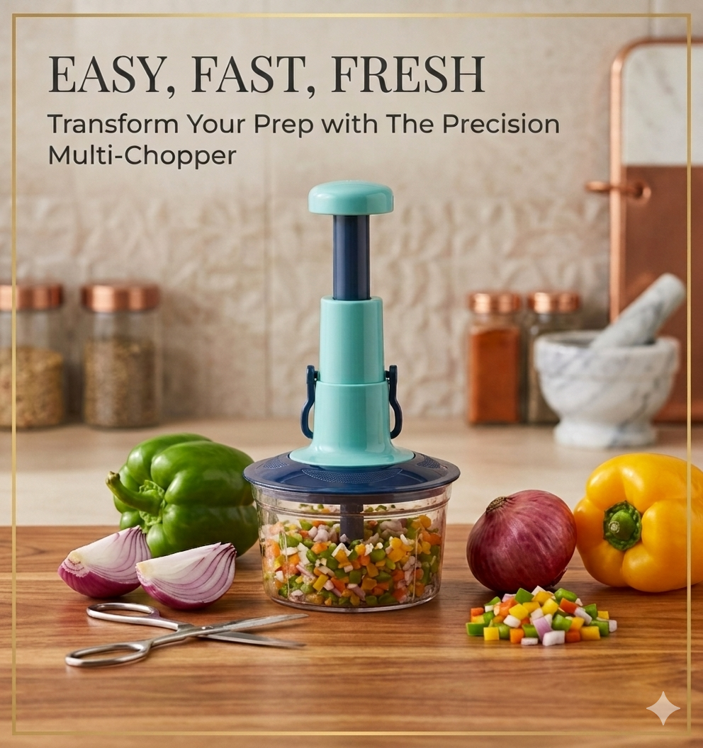 800ML Multifunctional Hand Press Chopper