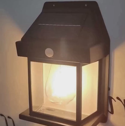 Solar Motion Sensor Wall Light With IP65 Waterproof